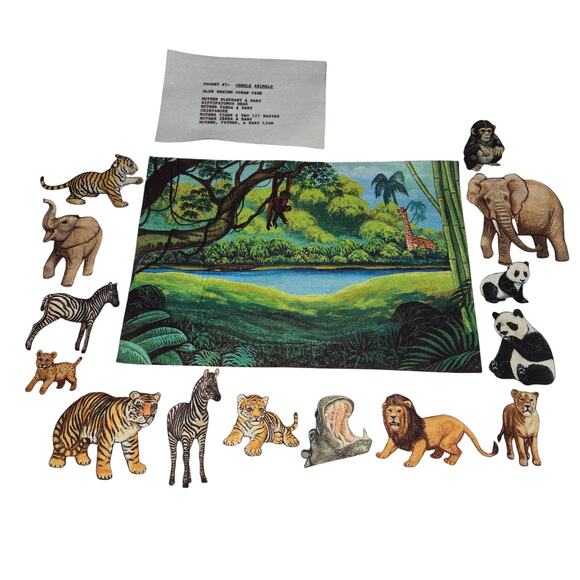 Unfinished Fabric Quiet Flannel Board Activity Book Animal Habitats Farm 125+ - Picture 6 of 12